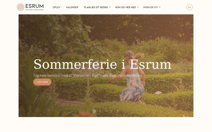 Screenshot von esrum.dk