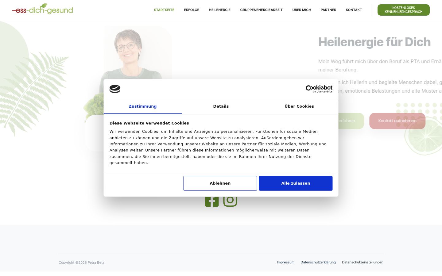 Screenshot van de toestemmingsbanner zoals getoond vóór enige interactie