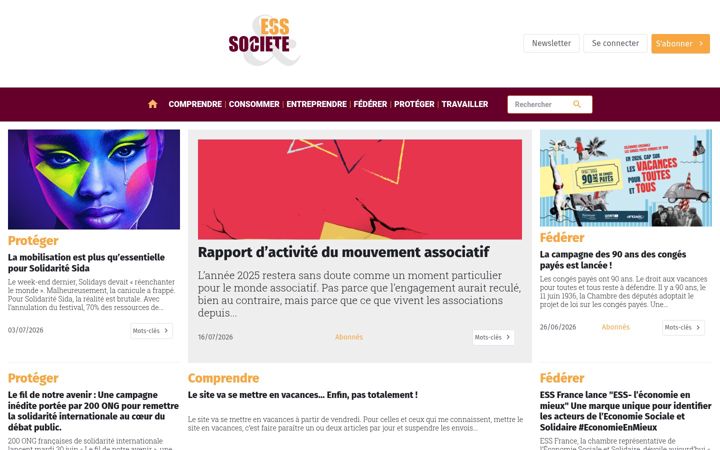 Screenshot of ess-et-societe.net