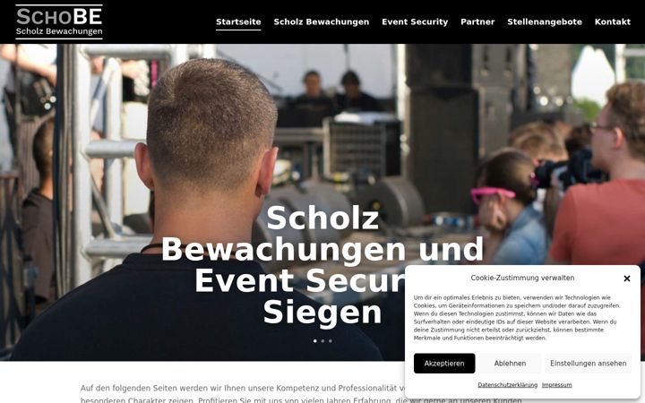 Kuvakaappaus sivustosta ess-schobe.de