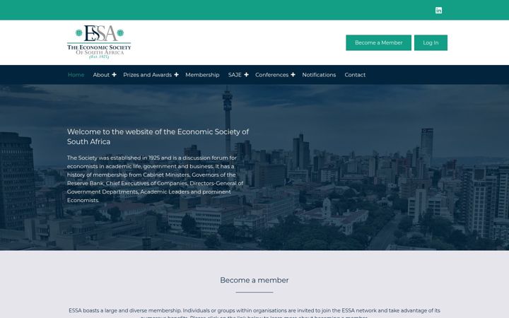 Screenshot ta' essa.org.za