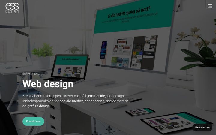 Screenshot of essdesign.no
