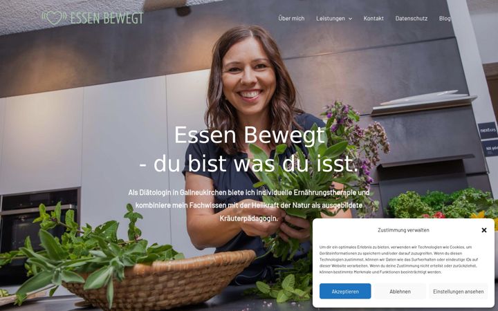 Kuvakaappaus sivustosta essen-bewegt.at