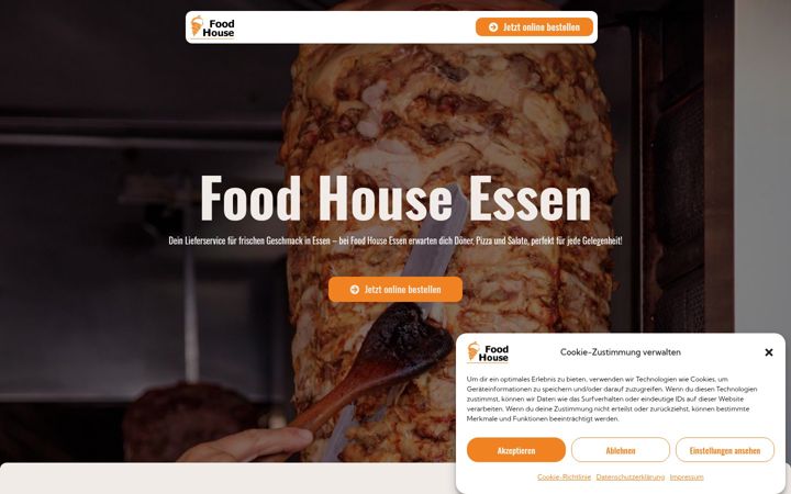 Snimka zaslona za essen-foodhouse.de