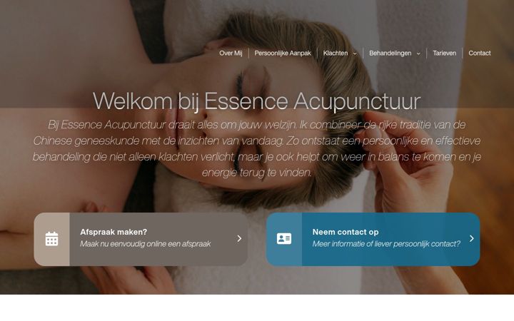 Captura de pantalla de essence-acupunctuur.nl