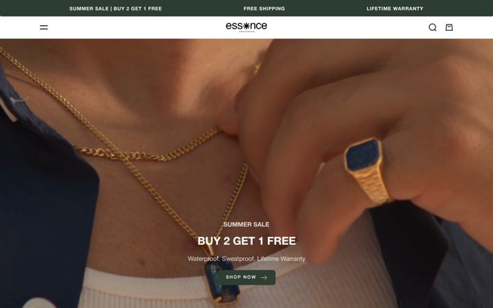 Screenshot di essence-amsterdam.com