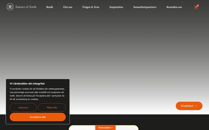 Skjermbilde av essenceofearth.se