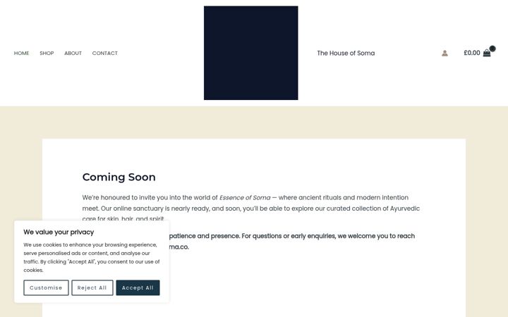 Screenshot of essenceofsoma.co
