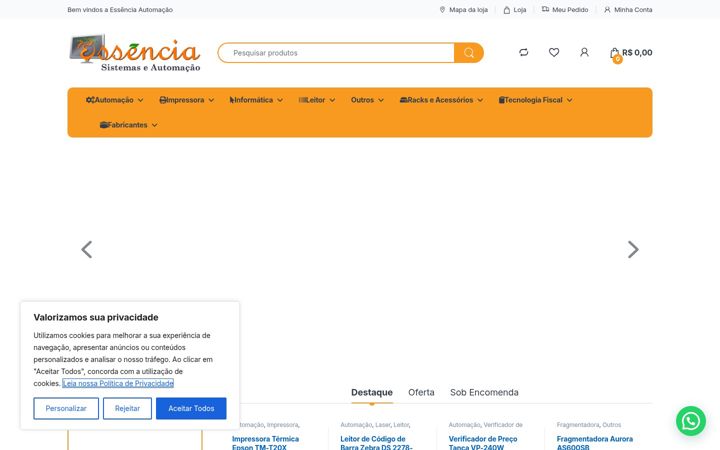 Skärmbild av essenciaautomacao.com.br