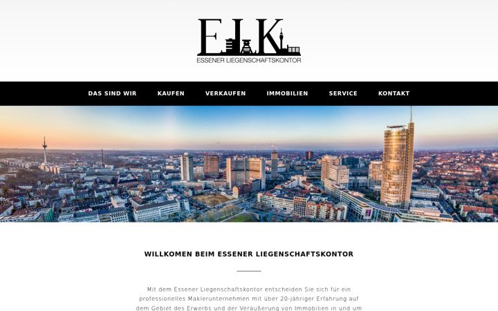 Snimka zaslona za essener-liegenschaftskontor.de