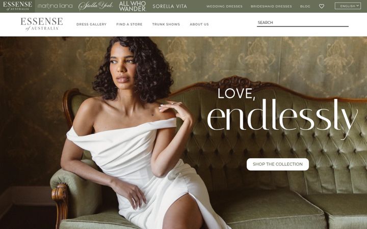 Screenshot of essensedesigns.com