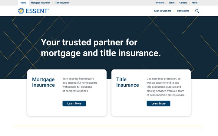 Screenshot of essent.us