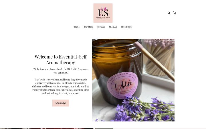 Ekrānuzņēmums no essential-self.co.uk