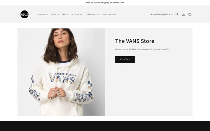 Screenshot of essentialapparel.com