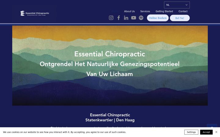 Screenshot ta' essentialchiropractic.nl