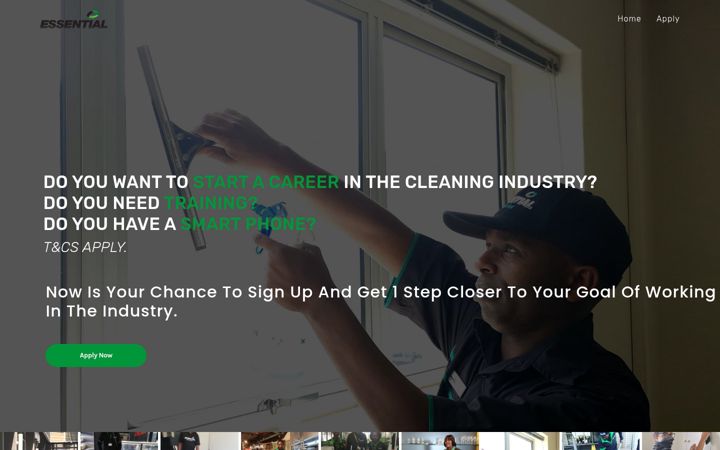 Screenshot ta' essentialcorporate.co.za