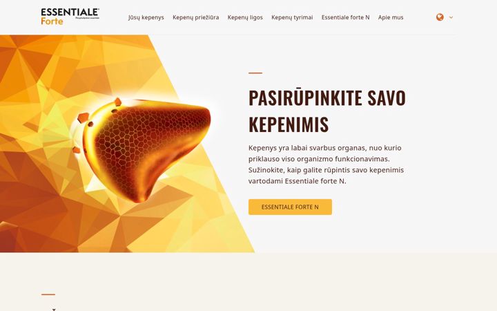 Snímek obrazovky essentiale.lt