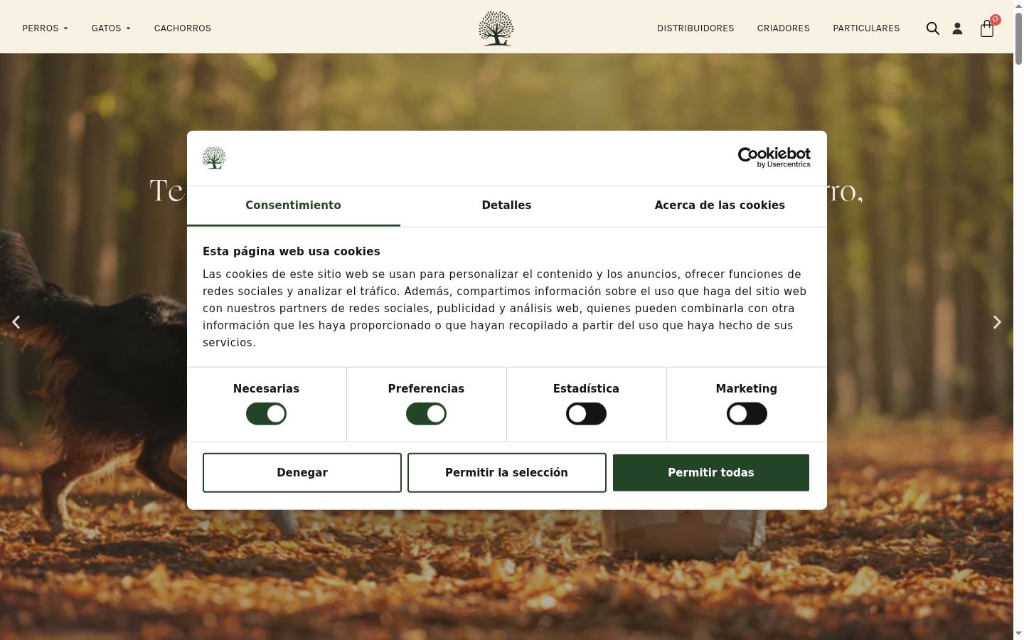 Screenshot tal-banner tal-kunsens muri qabel kwalunkwe interazzjoni