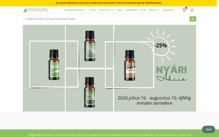 Kuvakaappaus sivustosta essentialheal.hu