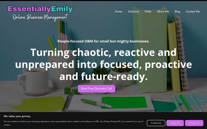 Zrzut ekranu essentiallyemily.uk