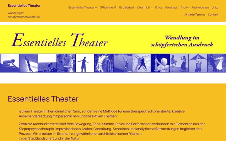 Capture d'écran de essentielles-theater.de