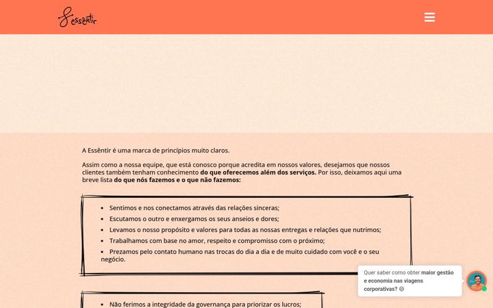 Екранна снимка на essentir.com.br