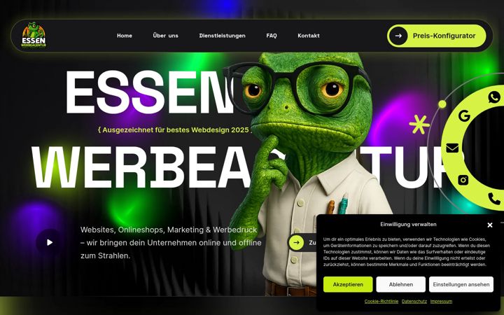 Capture d'écran de essenwerbeagentur.de