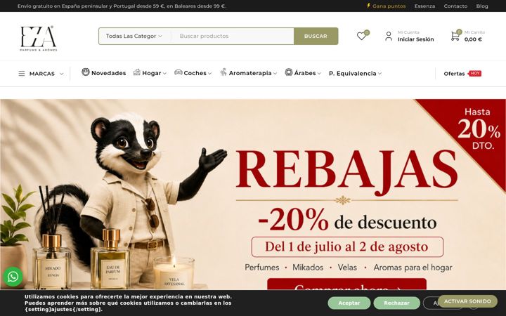 Screenshot ta' essenzanatura.es