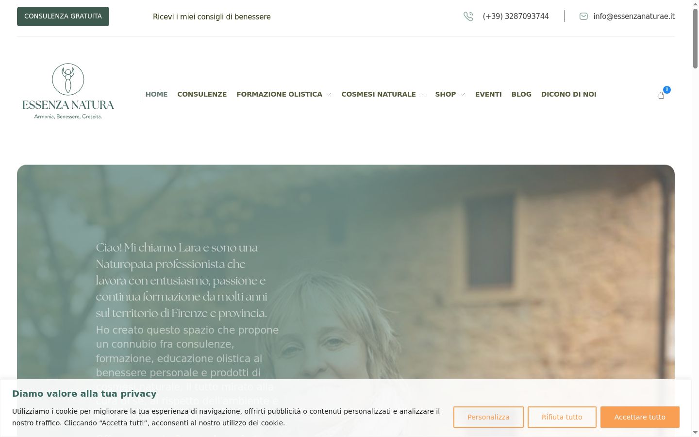 Capture d'écran de la bannière de consentement affichée avant toute interaction