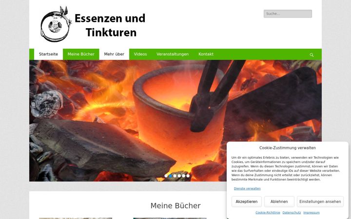 Capture d'écran de essenzen-und-tinkturen.de