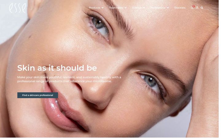Zrzut ekranu esseskincare.co.za