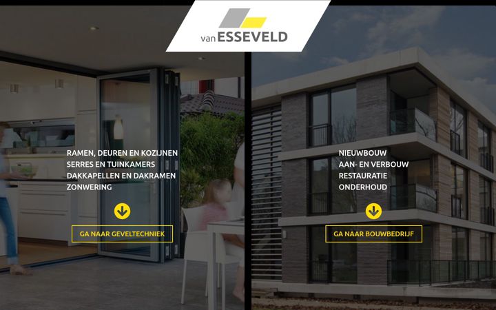 Snímek obrazovky esseveld.nl