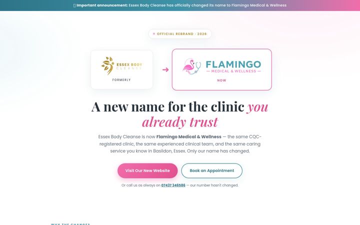 Skærmbillede af essexbodycleanse.co.uk
