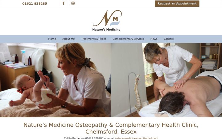 Captura de pantalla de essexosteopathy.co.uk
