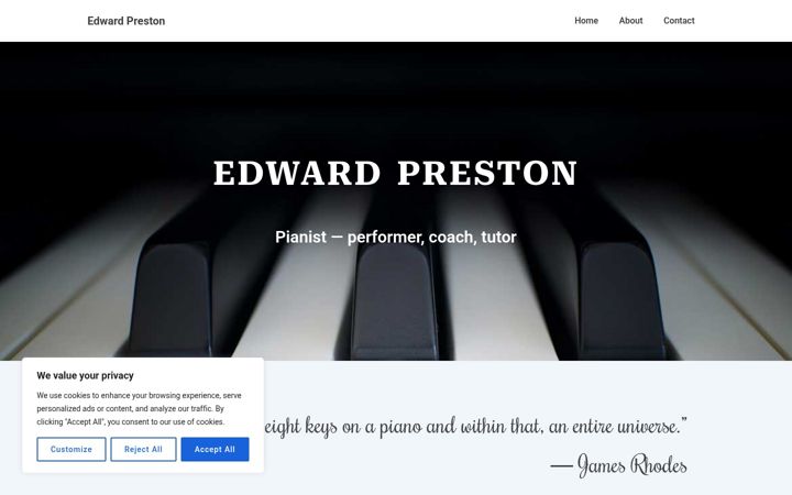Captura de pantalla de essexpianotuition.co.uk