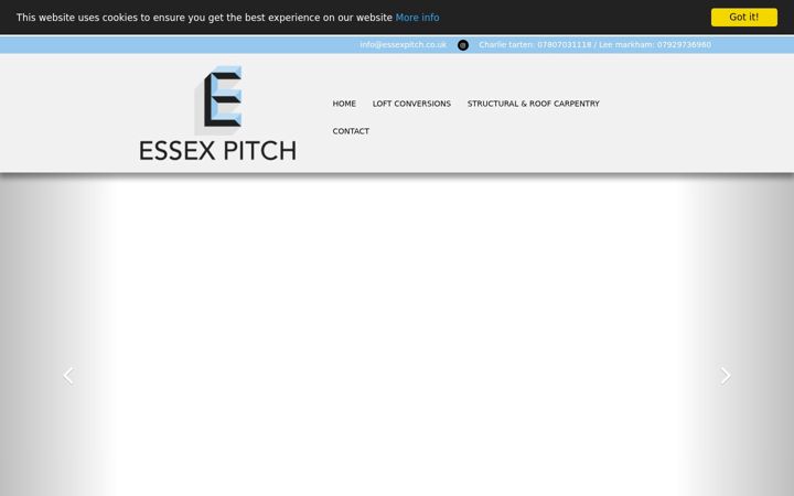 Captura de pantalla de essexpitch.co.uk
