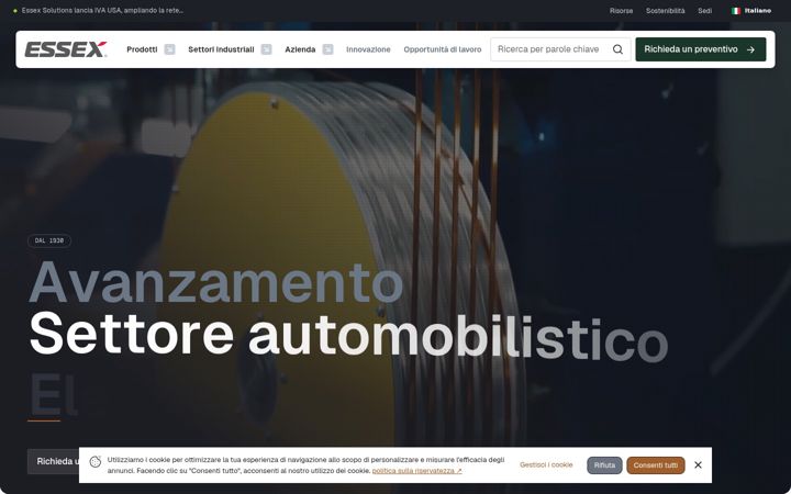 Snimka zaslona za essexsolutions.it
