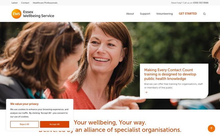 Skærmbillede af essexwellbeingservice.co.uk