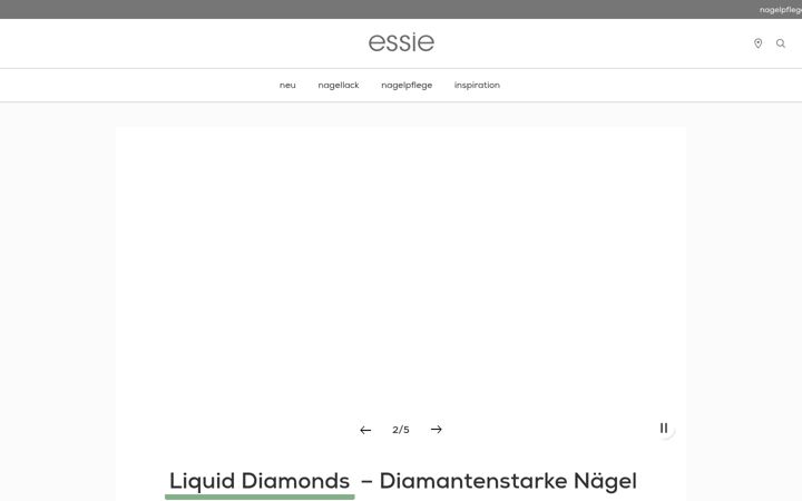 Screenshot of essie.de