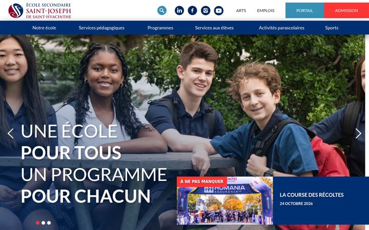 Screenshot of essj.qc.ca