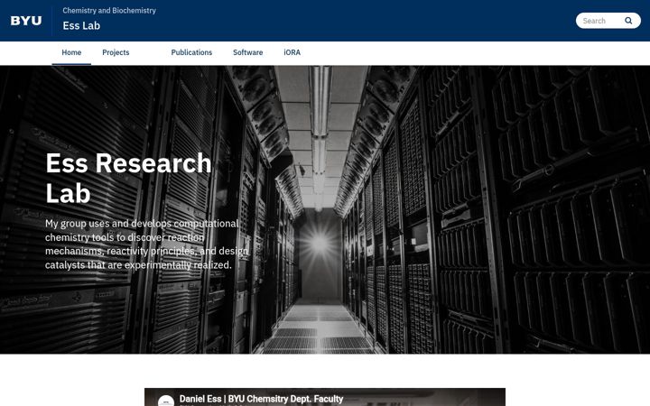 Screenshot of esslab.byu.edu