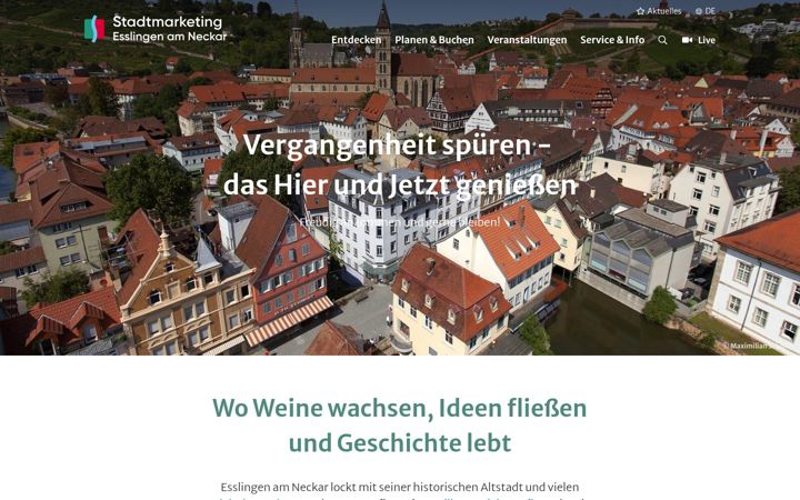 Posnetek zaslona esslingen-info.com