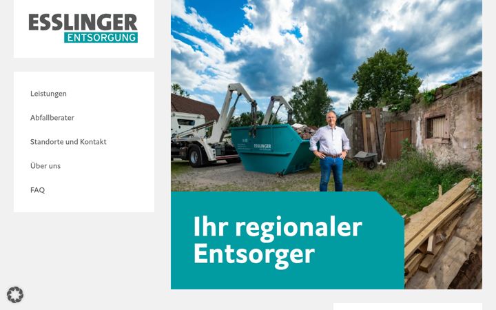 Screenshot του esslinger-entsorgung.de