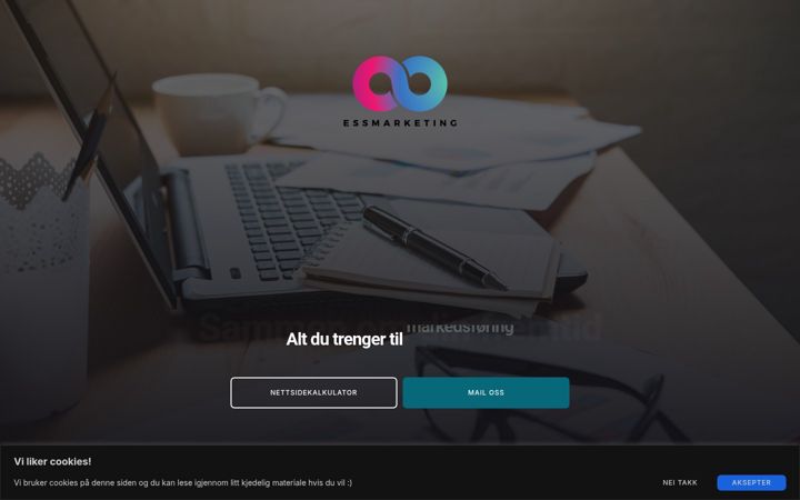 Screenshot of essmarketing.no