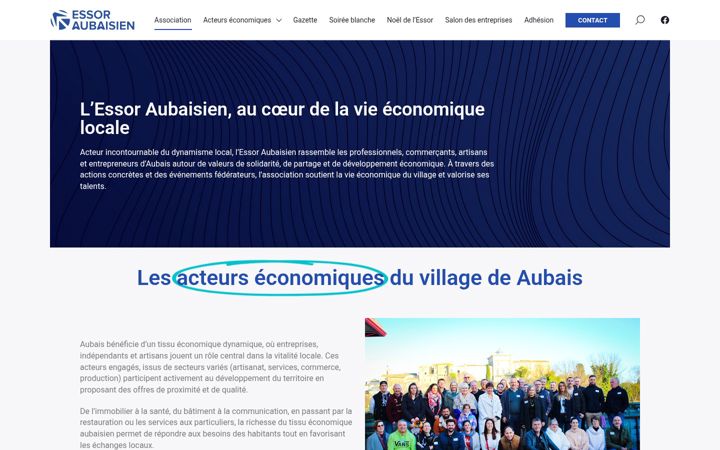 Captură de ecran a essor-aubaisien.fr