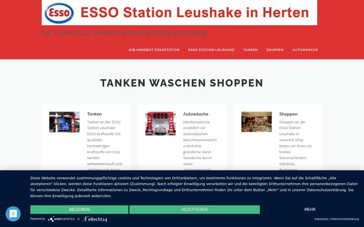Snimka zaslona za essostation.de