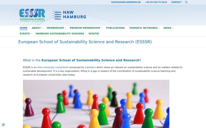 Capture d'écran de esssr.eu