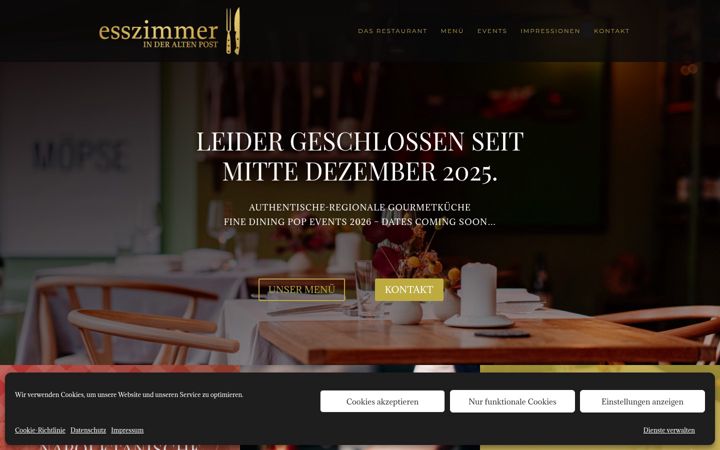 Екранна снимка на esszimmer-weinheim.de