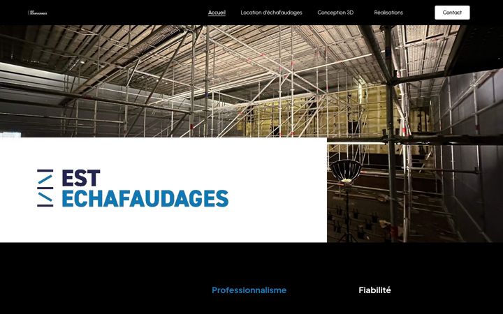 Captură de ecran a est-echafaudages.fr
