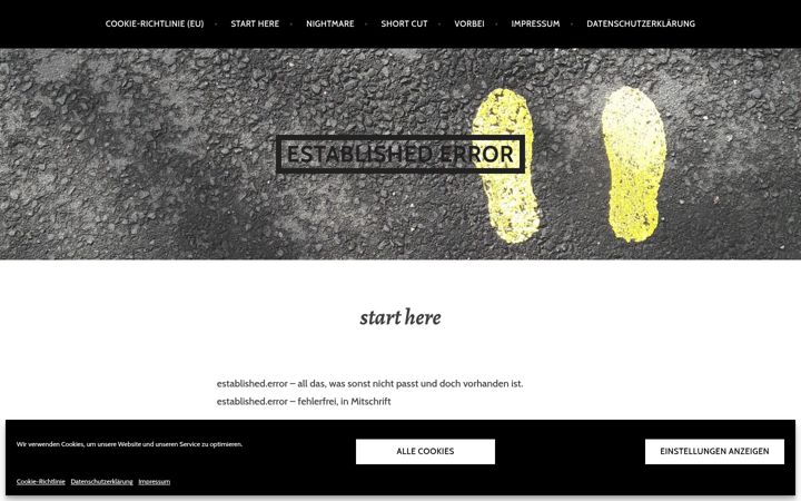 Screenshot του established-error.de